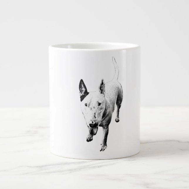 Bull Terrier Mug – Soulful Grit, Front and Center (Front)
