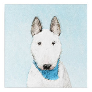 Bull Terrier Painting - Cute Original Dog Art