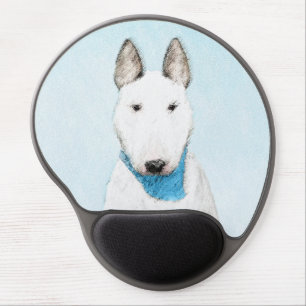 Bull Terrier Painting - Cute Original Dog Art Gel Mouse Pad