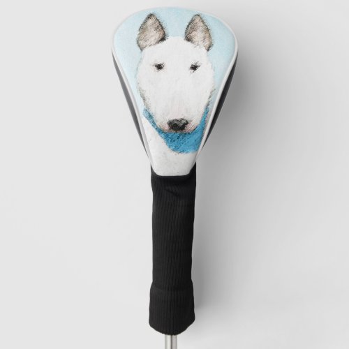 Bull Terrier Painting _ Cute Original Dog Art Golf Head Cover