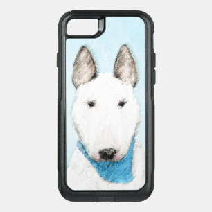 Bull Terrier Painting - Cute Original Dog Art OtterBox Commuter iPhone SE/8/7 Case