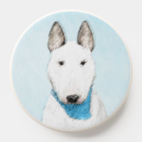 Bull Terrier Painting _ Cute Original Dog Art PopSocket