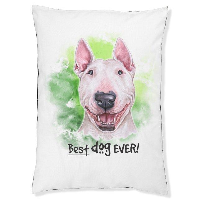BULL TERRIER PET BED (Front Vertical)