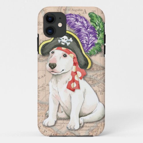 Bull Terrier Pirate iPhone 11 Case