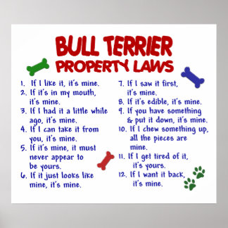 BULL TERRIER PL2 POSTER