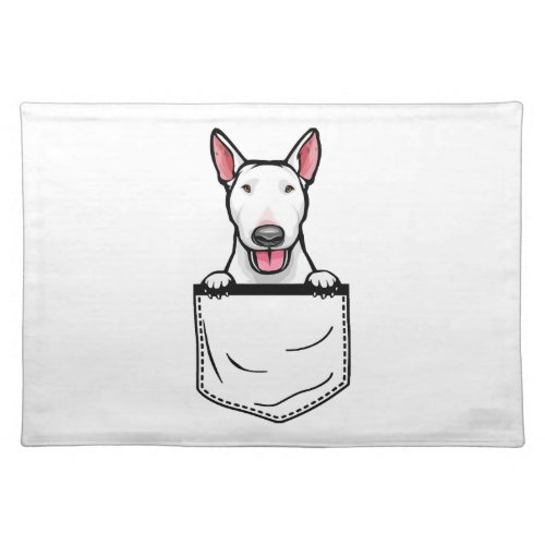 Bull Terrier Pocket Dog T Shirt Cloth Placemat