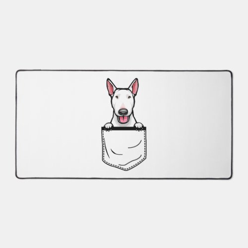 Bull Terrier Pocket Dog T Shirt Desk Mat
