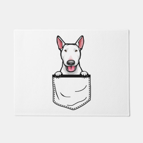 Bull Terrier Pocket Dog T Shirt Doormat