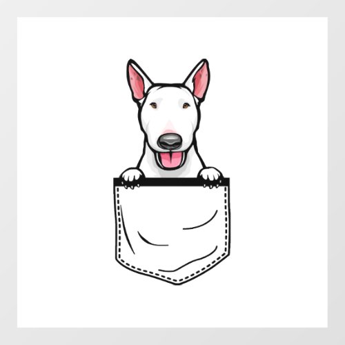 Bull Terrier Pocket Dog T Shirt Floor Decals