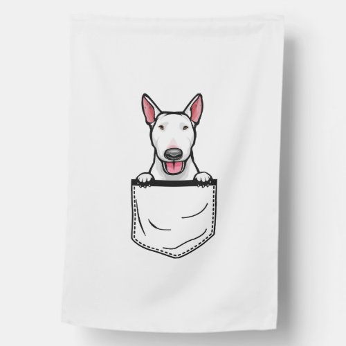 Bull Terrier Pocket Dog T Shirt House Flag