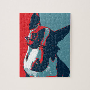 Bull Terrier Political Parody Jigsaw Puzzle