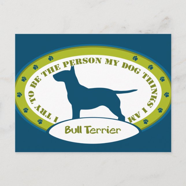 Bull Terrier Postcard (Front)