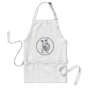 Bull Terrier Puppy Ditties Adult Apron