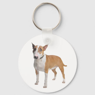 Bull Terrier Puppy Dog Love Keychain
