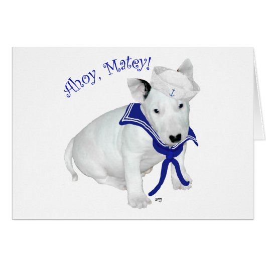 Bull Terrier Puppy Sailor (Front Horizontal)