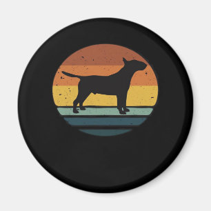 Bull Terrier Retro Vintage Classic T-Shirt Magnet
