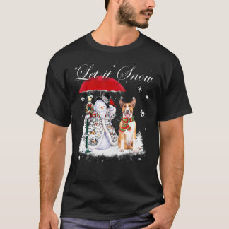 Bull Terrier Santa Dog Christmas Snowman Xmas Paja T-Shirt