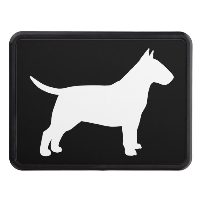 Bull Terrier Silhouette Hitch Cover (Front)