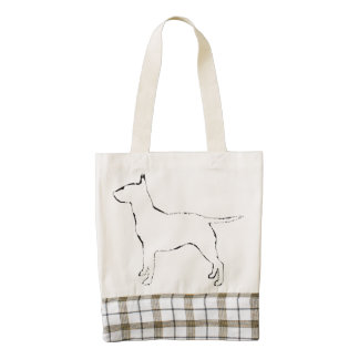 Bull Terrier silo Zazzle HEART Tote Bag