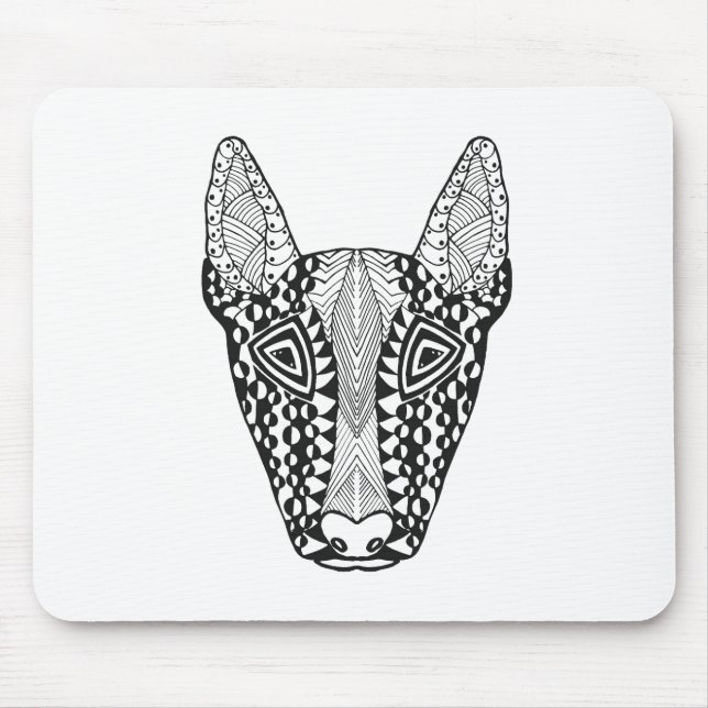 Bull Terrier Sketch Mouse Pad (Front)