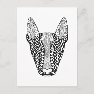 Bull Terrier Sketch Postcard