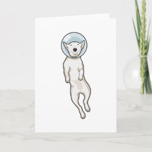 Bull Terrier Space Card