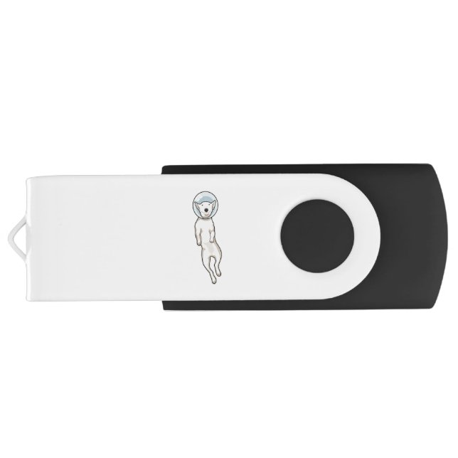 Bull Terrier Space Flash Drive (Back)