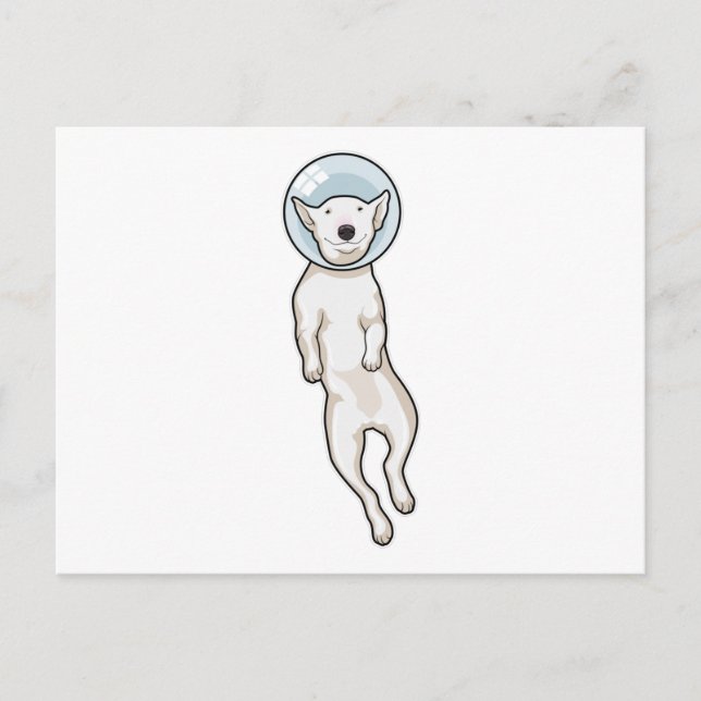 Bull Terrier Space Postcard (Front)