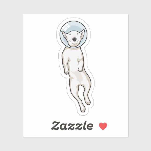 Bull Terrier Space Sticker (Sheet)