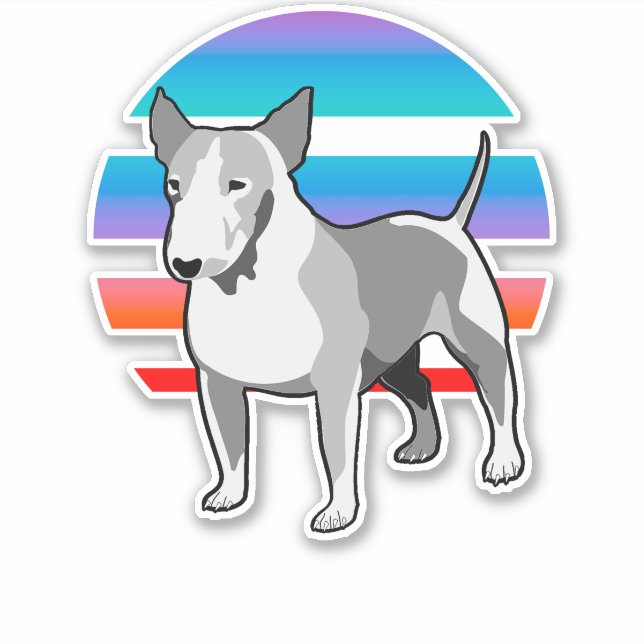 Bull Terrier Sticker (Front)