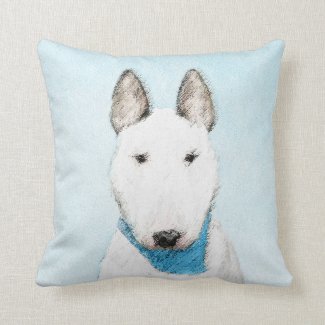 Bull Terrier Throw Pillow