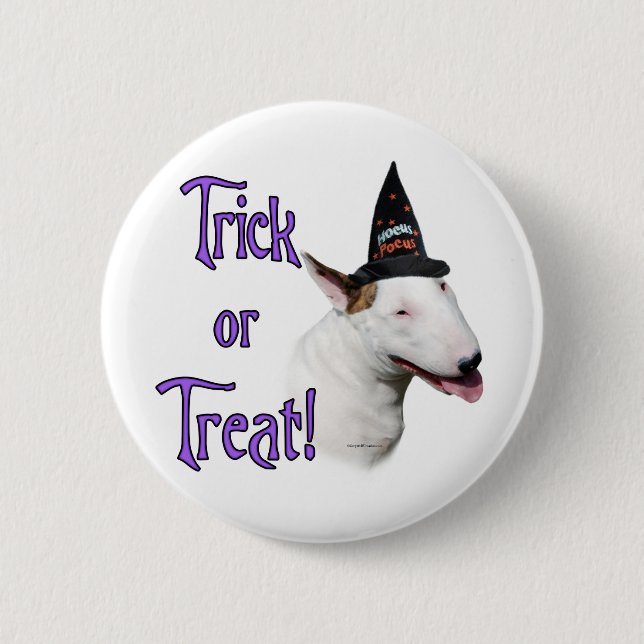 Bull Terrier Trick Button (Front)