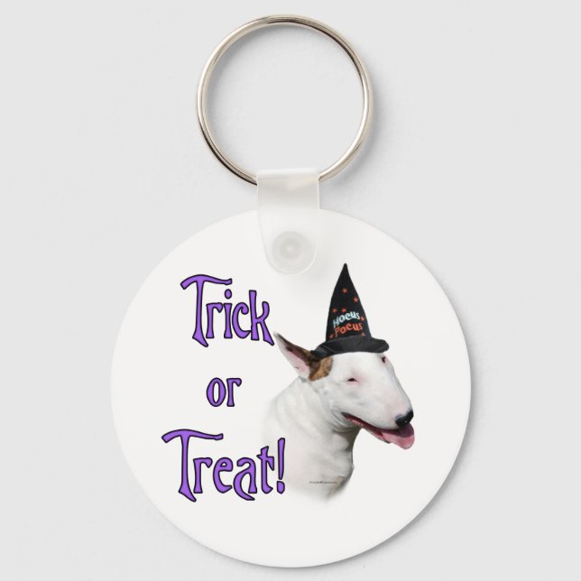 Bull Terrier Trick Keychain (Front)