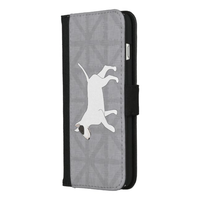 Bull Terrier Wallet Phone Case (Left)