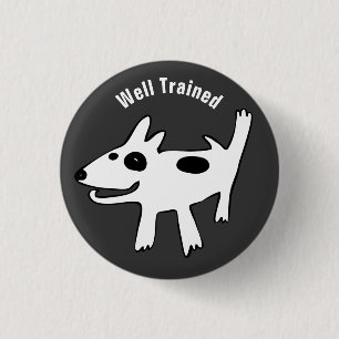 Bull Terrier Well Trained Button