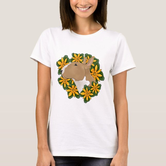 Bull Terriers are Delicate Flowers T-Shirt (Front)