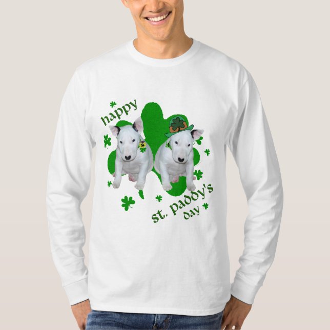 Bull Terriers Christmas T-Shirt (Front)