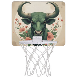 Bull Themed Mini Basketball Hoop