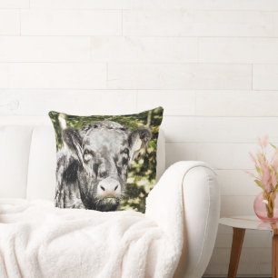 BULL THROW PILLOW