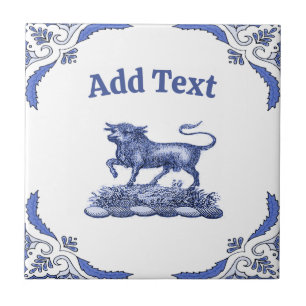 Bull Tile, Dutch Look, Personalize Tile