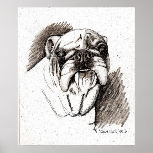 Bull Time Dog Poster