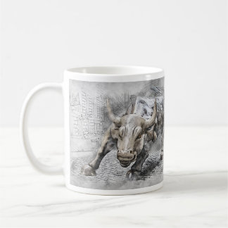 Bull Toro Market Mercado Stock Money Dinero Gold Coffee Mug