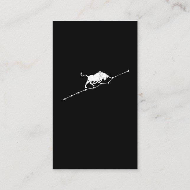 Bull Trend Stock Market Trading Trader Investor Business Card (Front)