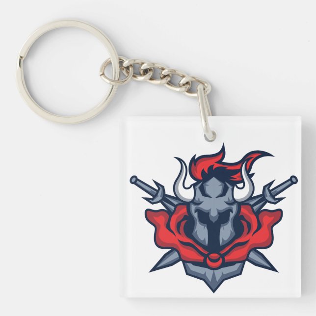 Bull Warrior Keychain (Front)