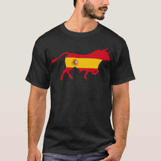 Bull With The Colors Of The Flag Of Spain T-Shirt