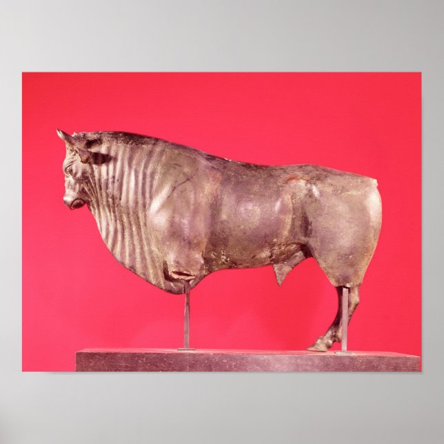 Bull with three horns, from Avrigney Poster (Front)