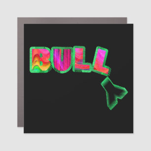 bull y car magnet