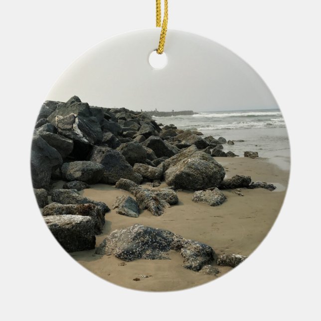 Bullards Beach State Park, Bandon, Oregon Ceramic Ornament (Front)