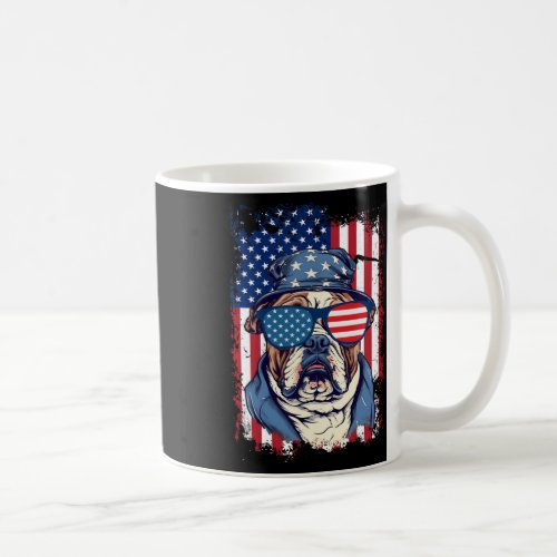 Bulldog 4th Of July Patriotic Dog American Flag Us Coffee Mug