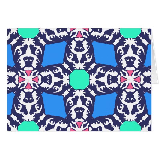 Bulldog Abstraction Cards (Front Horizontal)